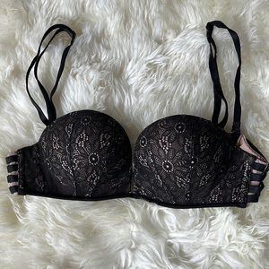 SOLD ON EBAY Victoria Secret Bombshell Multi Way 32B Bra Black and Tan